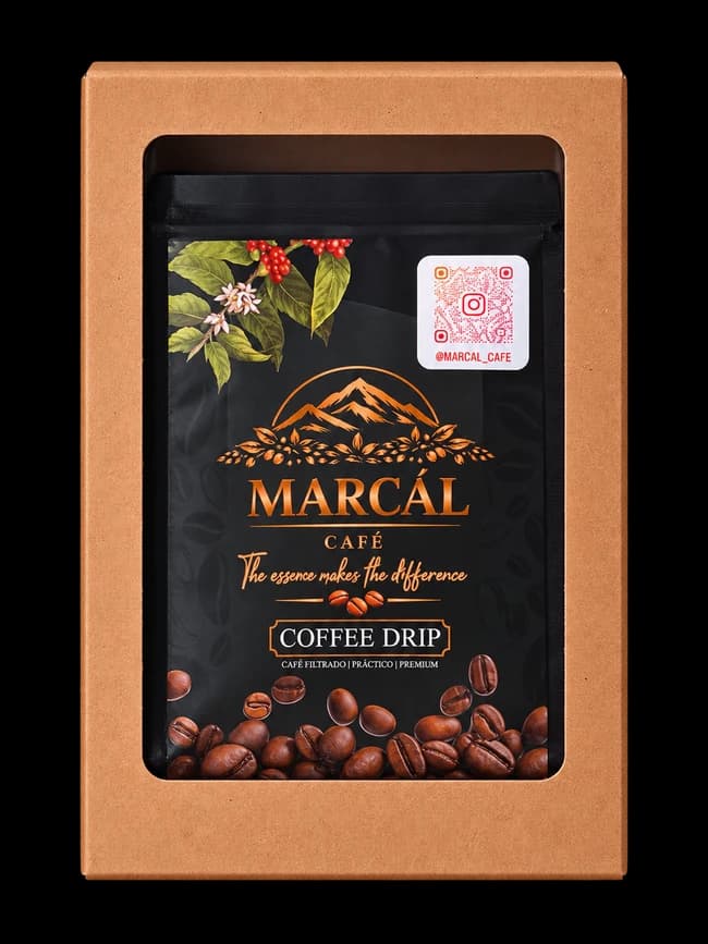 Café Drip, presentación original de Marcál, Caja x 5 unidades