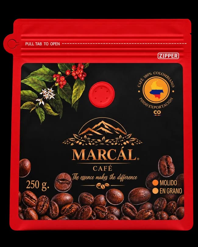 Edición roja, presentación original de Marcál, 250 g